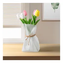 Comprar Fowseek Florero Pequeño De Cristal De 60 In, Floreros De De