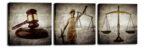 Biuteawal - Lienzo Legal Arte De Pared De Ley Firme Escalas