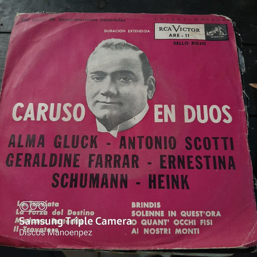 Simple Sobre Caruso En Duos Rca Victor Are 11 C14