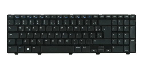 Teclado Dell Inspiron Compatível Modelo P28f P/n Pk130sz1a32 Cor Preto Idioma Português Brasil