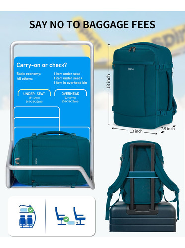 Mochila De Viaje Ecohub De 30 Litros Con Carga Usb Para Port
