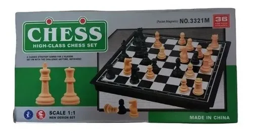 comprar Set Juego Mesa Plástico Ajedrez Plegable Magnetico Portable