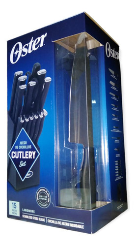 Juego De Cuchillos 15 Pzs. Longmore Oster - Calidad Premium