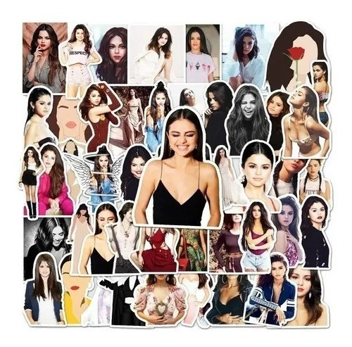 Stickers Autoadhesivos - Selena Gomez 50 Unidades
