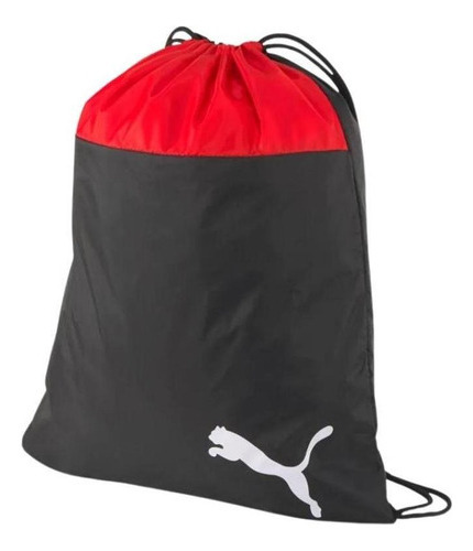 Sacola Puma Teamgoal 23 Gymsack Eletric 076853 Cor Preto-Vermelho