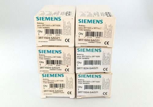 Siemens Bobinas Magnéticas Tamaño S0, 110 Vac 3rt1924-5ag21