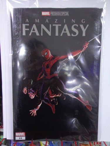 Amazing Fantasy 15 Alex Ross Portada Metalizada Foil Marvel