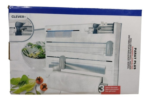 Dispensador Porta Rollo Cocina Tres Rollos Blanco 