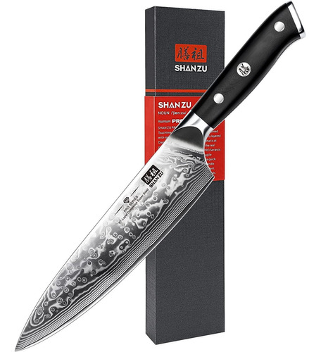 Cuchillo De Cocina Damasco Japonés Profesional  67capas 20cm