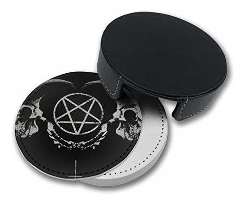 6 Piezas Con Soporte De Gótico Oculta Satan Penta Prá...