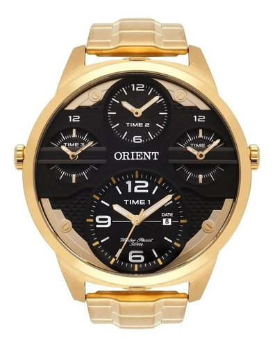 Relogio Orient Masculino Mgsst002 P2kx Dourado Lançamento