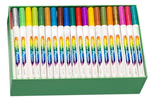 120 Bolígrafos De Pintura Acrílica, Punta Impermeable, Pintu