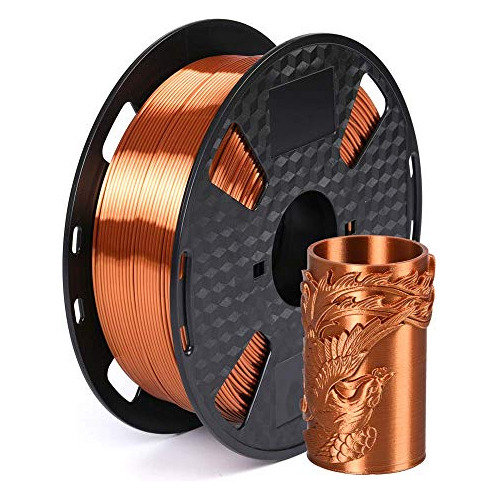 Filamento Pla De Cobre De Seda 1.75mm Impresora 3d 1k (2.2 L