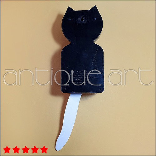 Imagen 4 de 7 de A64 Kit Cat Klock Reloj De Pared Tipo Pendulo Gato Antiguo