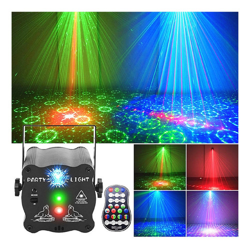 Rgb Mini Dj Disco Proyector De Luz Usb Recargable Led Uv