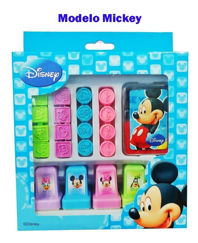 Set Sellos Infantiles Ref. 381m Minnie Mickey 21pcs