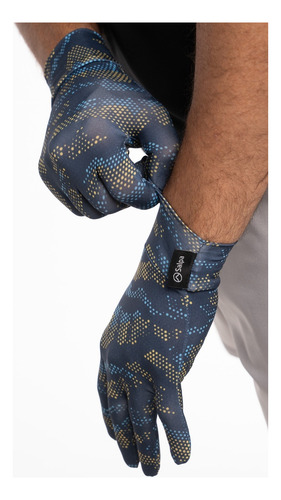 Guantes 1ra Piel- Termicos Respirables - Salpa Azul Oscuro M-2