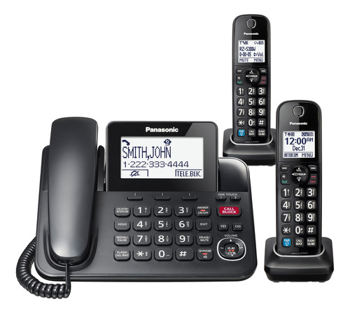 Sistema Telefónico Con Cable Panasonic Kx-tgf892b Con Blueto