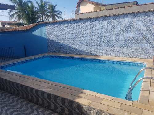 Imagem 3 de 15 de Casa Na Praia Com Piscina, À 100 Metros Do Mar, No Cibratel 2 Em Itanhaém, Com Churrasqueira