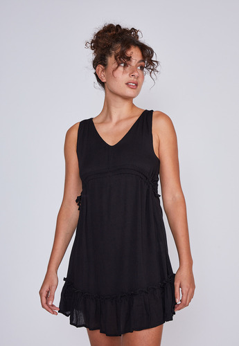 Vestido Mujer Relaxed Negro Sioux    