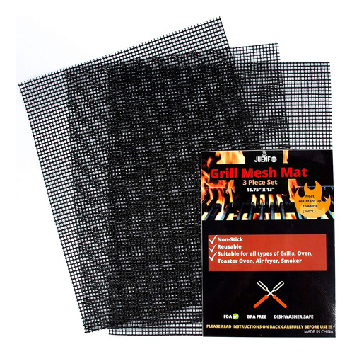 Grill Mesh Mats For Outdoor Grill- 2020 Upgraded Reusab...