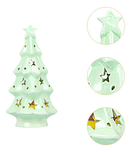 C Adorno Navideño, Con Luz, Centro De Mesa, Árbol De Navidad