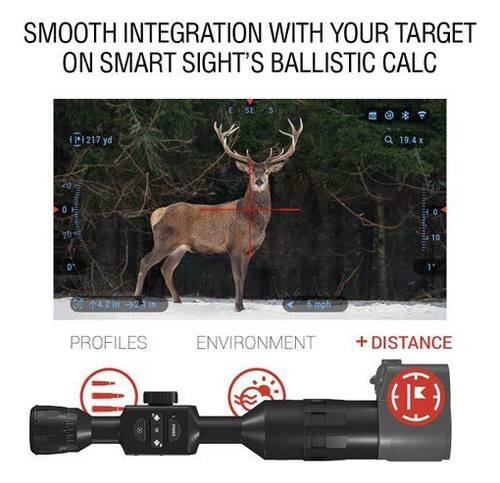 Theopticguru Laser Balistico Auxiliar Atn (abl) Con Bluetoot