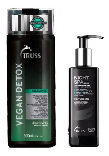 Kit Night Spa + Shampoo Vegan Detox Truss
