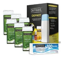 Comprar Kit Depilacion Depimiel Depikit+ 6 Cera Roll On+ 100 Bandas 