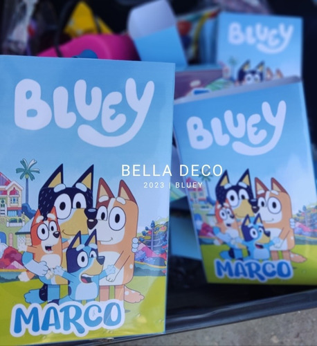 Bolsitas Personalizadas Para Cumple De Bluey Y Más Temática 