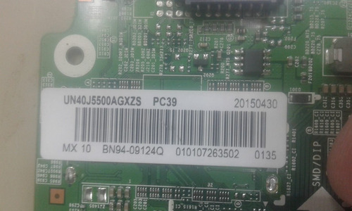 Placa Mainboard Smart Tv Samsung Un40j5500 Un40j5500ag