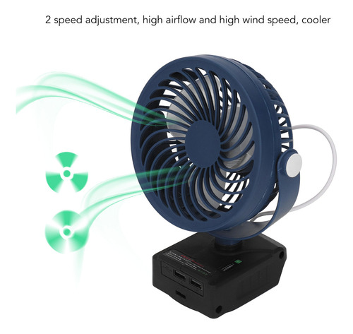 ~ Ventilador De Batería De Litio Inalámbrico De 2
