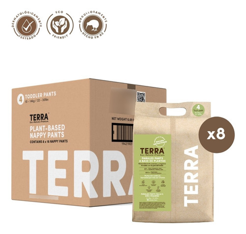 Pants Terra Biodegradables Caja X 8 Paquetes