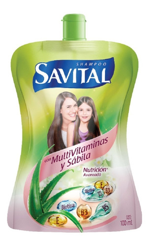 Shampoo Savital Multivitaminas - Ml A $32