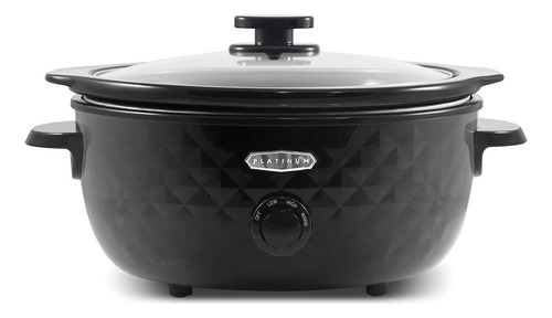 Olla Lento Cocimiento Diamante 5.6 L Elite Cocina Hogar Color Negro Frecuencia 60hz