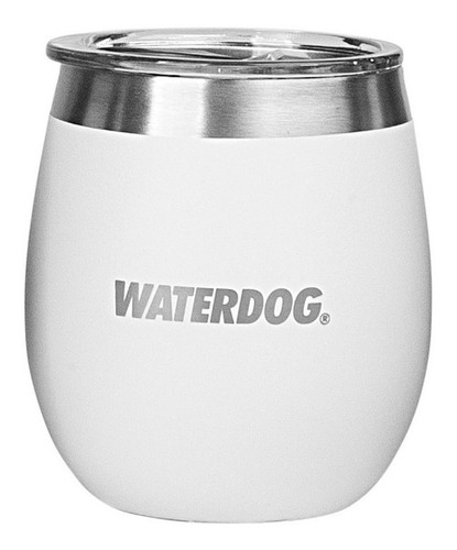 Vaso térmico Waterdog Copon 240 color blanco 240mL