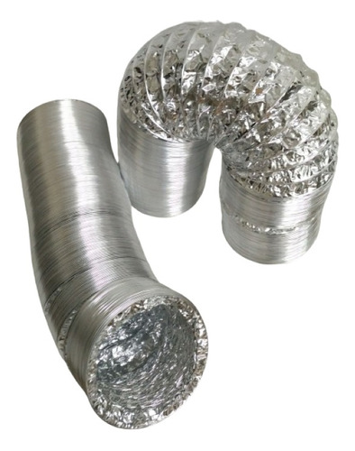 Manguera Ducto Aluminio - Purificador Y Oros 125 Mm X Mts