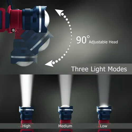 Linterna Led Headlamp Outdoor Pro Gear Con 3 Pilas Aa