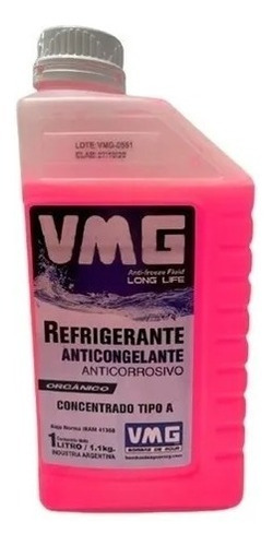 Liquido Refrigerante Vmg Concentrado Rojo