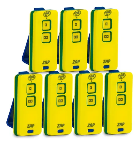 Kit 7x Controle Remoto Ppa Zap 2b Edição Copa Brasil 433mhz