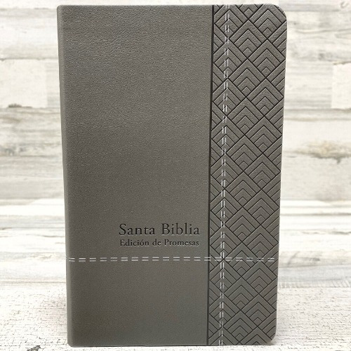 Biblia/rvr60/promesas/manual/imitacion Piel/gris