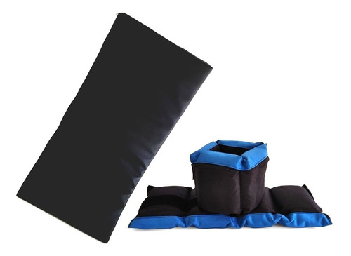 Kit Set Combo Entrenamiento Colchoneta Par Tobilleras 2 Kgs