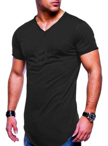 Kit 3 Camisetas Masculina Long Line Oversized Swag Elastano