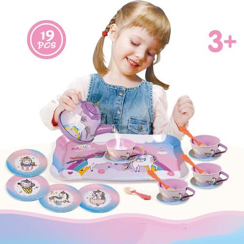 Juego De 19 Piezas De Juguetes De Unicornio Para Niñas.