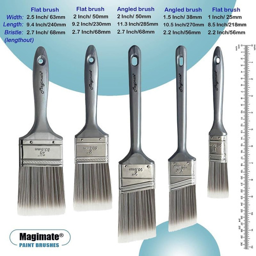 Juego De Pinceles De Pintura Magimé, Pinceles De Manchas De