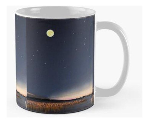 Taza Cielo Nocturno De White Rock Pier Calidad Premium