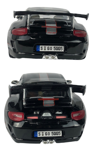 Miniatura Porsche Preto 911 Gt3 Rs 4.0 1:18 Bburago