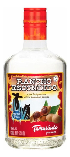 Pack De 12 Licor De Agave Rancho Escondido Tamarindo 750 Ml