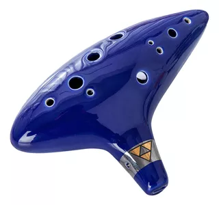 Ocarina De Cerámica Zelda + Base + Cancionero + Funda Gratis