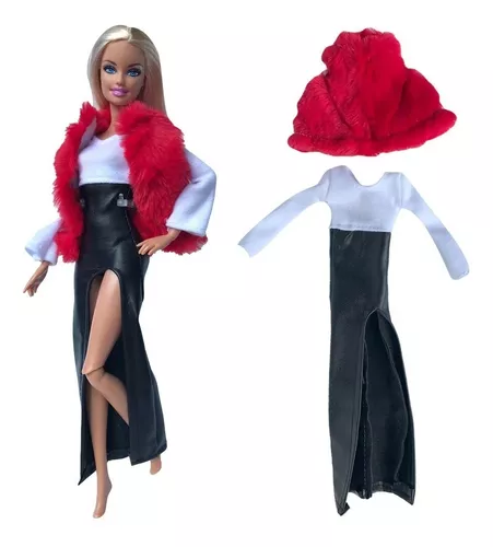 roupas roupinhas boneca barbie kit com 05 PEÇAS